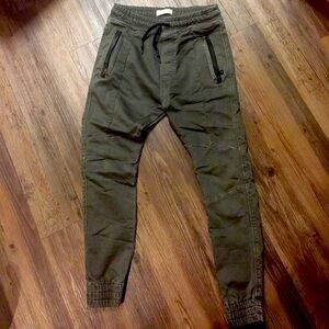 Men's Olive Jogger Pants